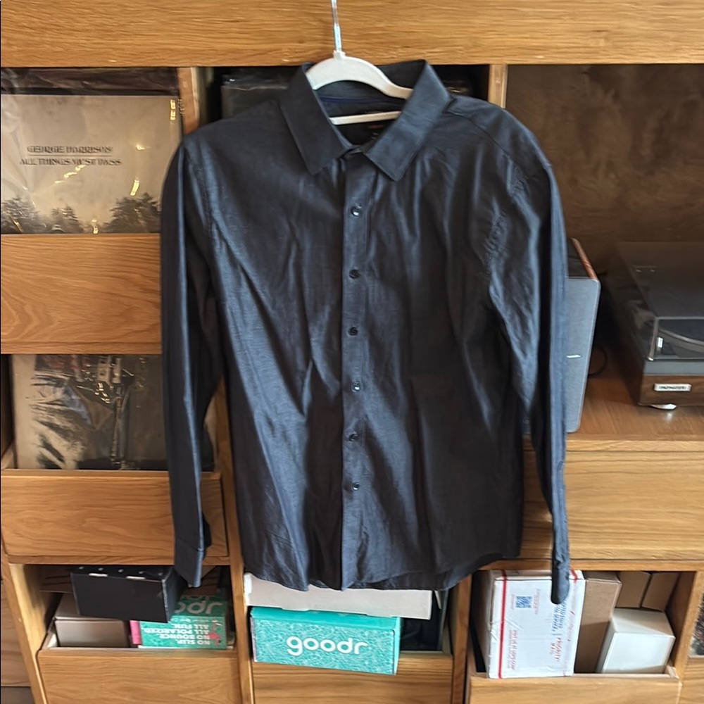 Apt. 9 Black Casual Button Down Shirt for Effortless Style